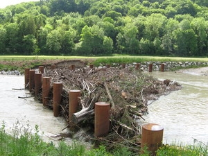 Leitzach-Hochwasser in Naring